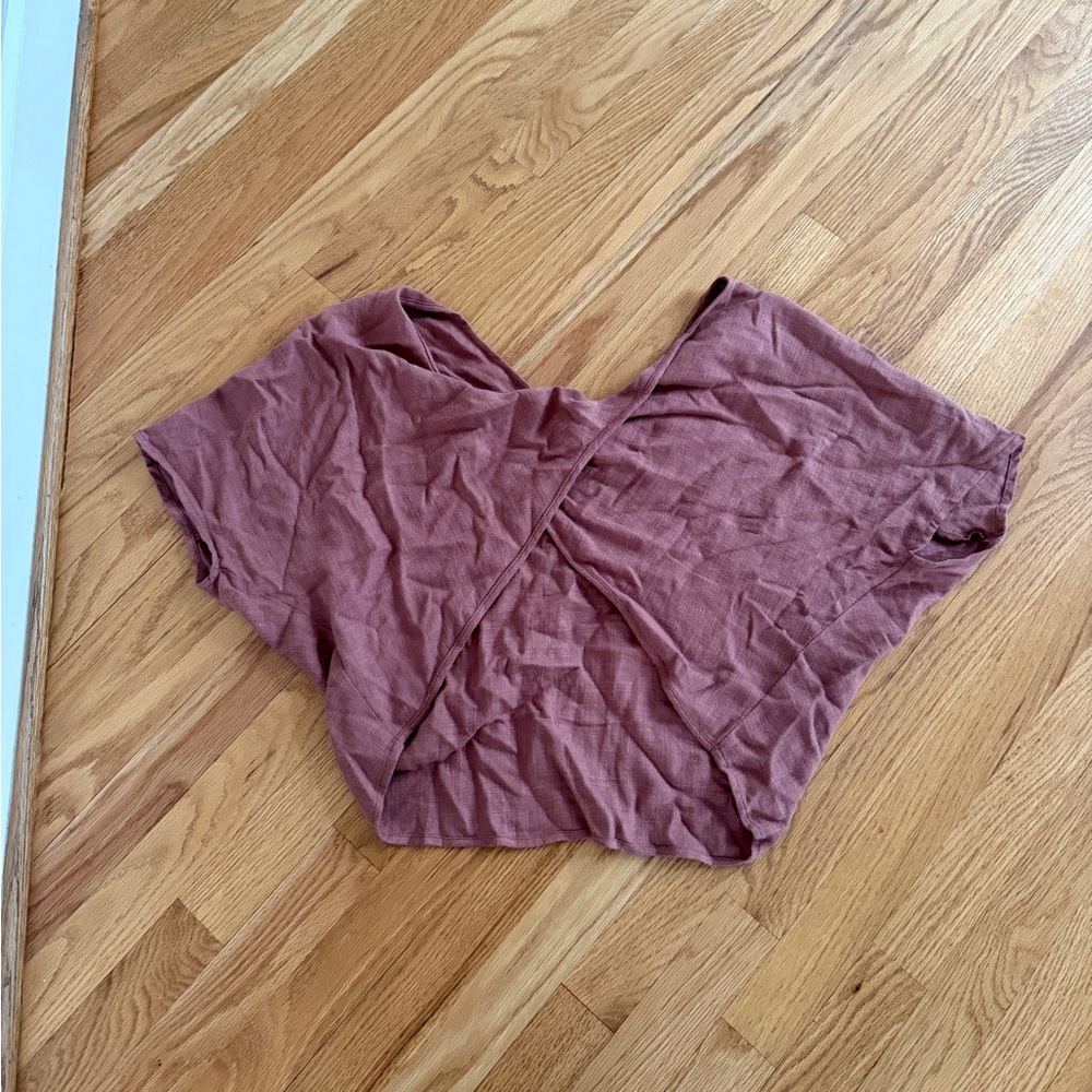 Sadie & Sage blouse rust brown